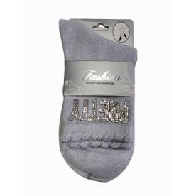 FASHION / однотонные носки с люрексом