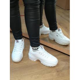 Женские кроссовки белые в стиле фила FILA Ful
